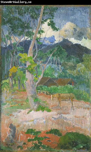 Paul Gauguin Landscape with a Horse